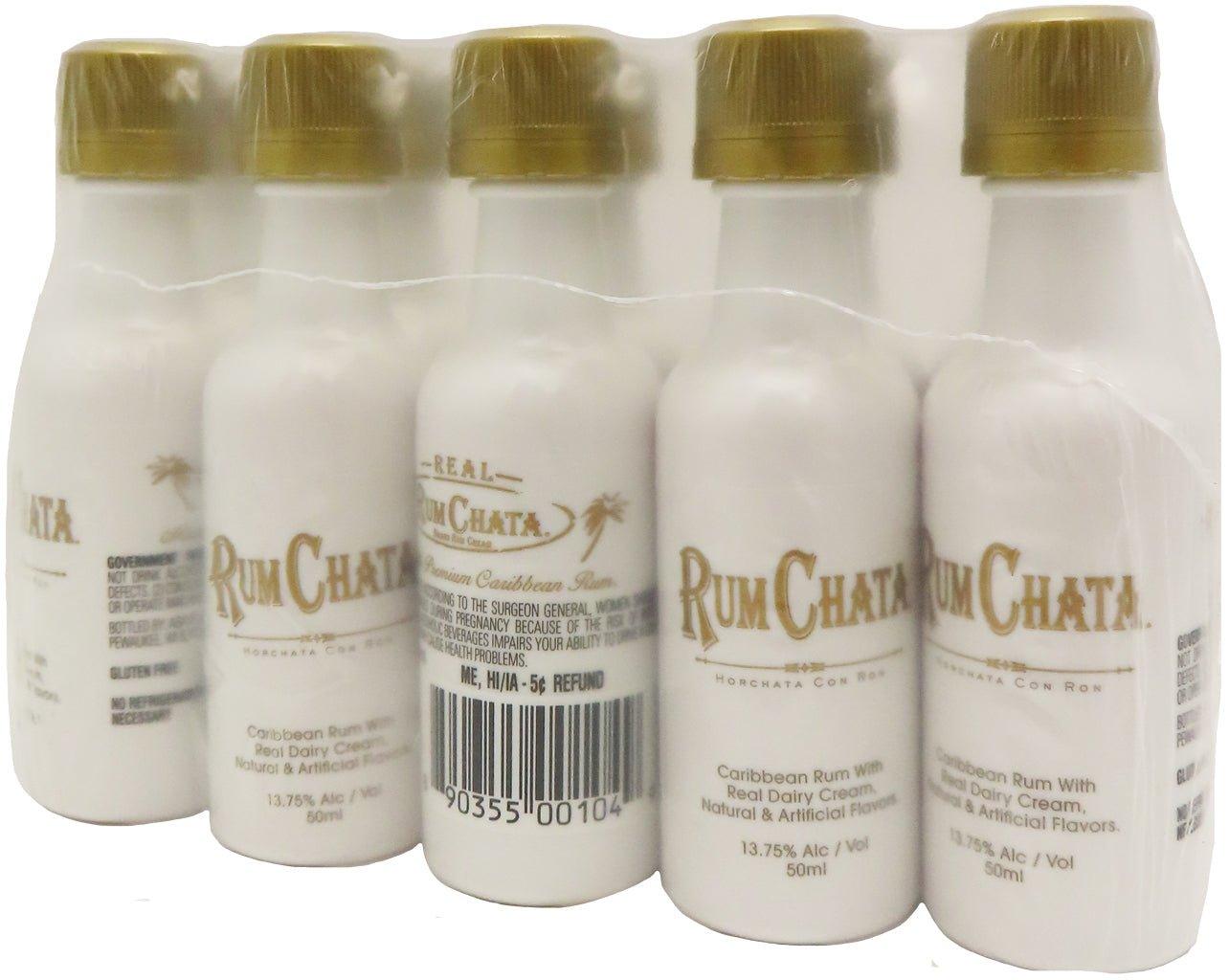 10 Pack of RumChata Cream Liqueur Mini Bottles Perfect for Any Occasion! cream, liqueur
