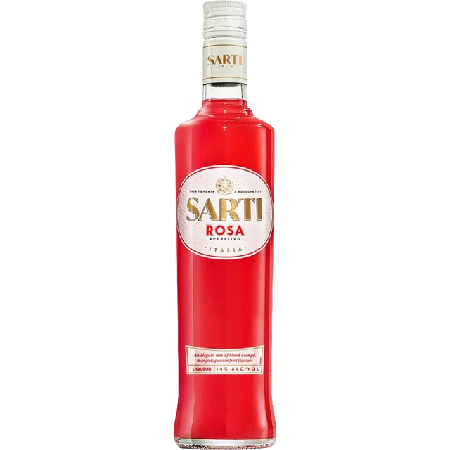 Bottle of Sarti Rosa Aperitivo Liqueur 700mL