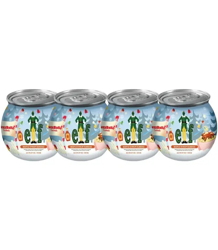 Buzzballz Elf Maple Syrup Sundae Pre-Mixed Cocktails 4-Pack - Main
