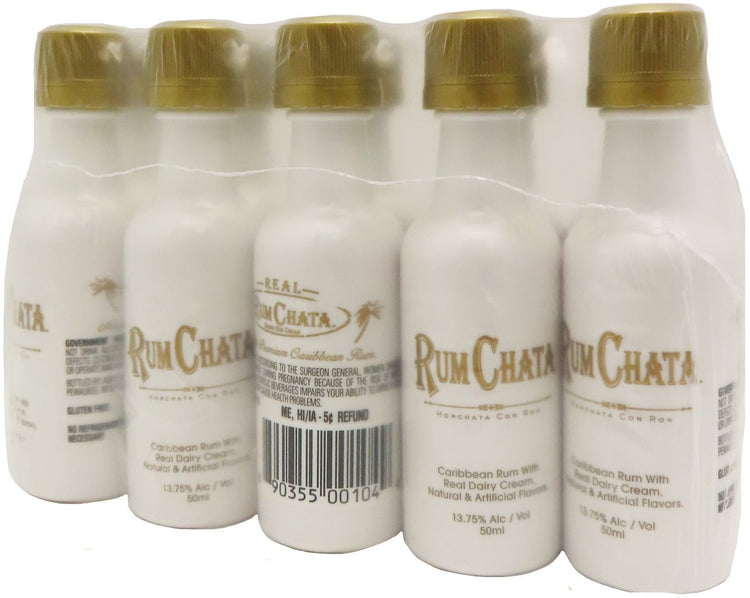 10 Pack of RumChata Cream Liqueur Mini Bottles - Perfect for Any Occasion! - Main Street Liquor