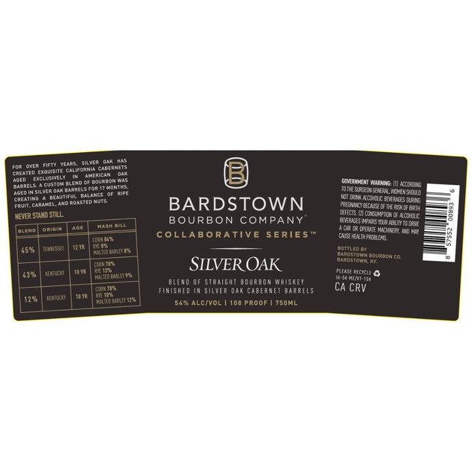 Bardstown Bourbon Collaborative Series Silver Oak: A Unique Blend of Bourbon and California Cabernet
