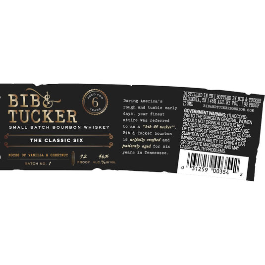 Bib & Tucker The Classic Six: A Bourbon Aged to Perfection - Main Street Liquor