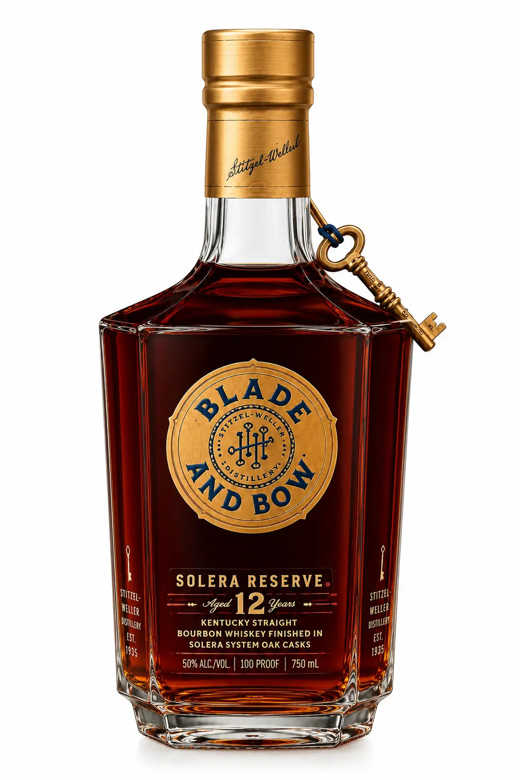 Blade and bow 12 year bourbon bottle