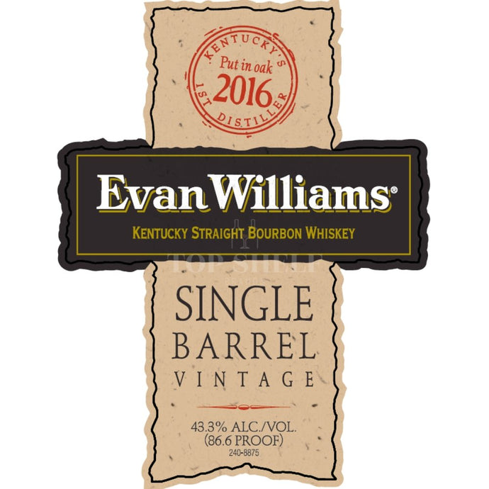 Blog Title: "Evan Williams Single Barrel Vintage 2016: A Master Distiller's Selection"