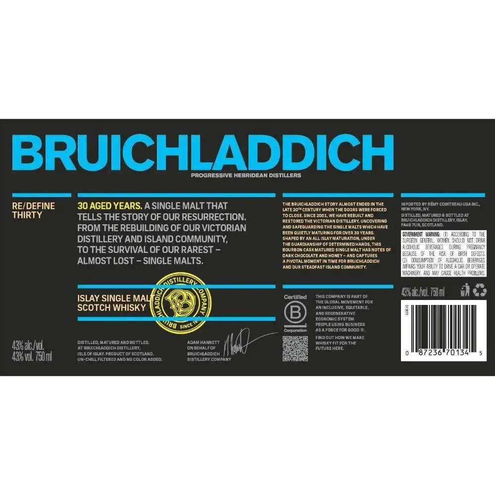 Bruichladdich 30 Year Old: The Resurrection of a Single Malt - Main Street Liquor