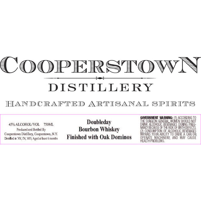 Cooperstown Doubleday Bourbon: A Unique Spirit Finished with Oak Staves