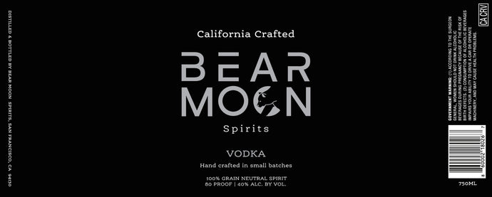 Crafted Elegance: Bear Moon Spirits Vodka