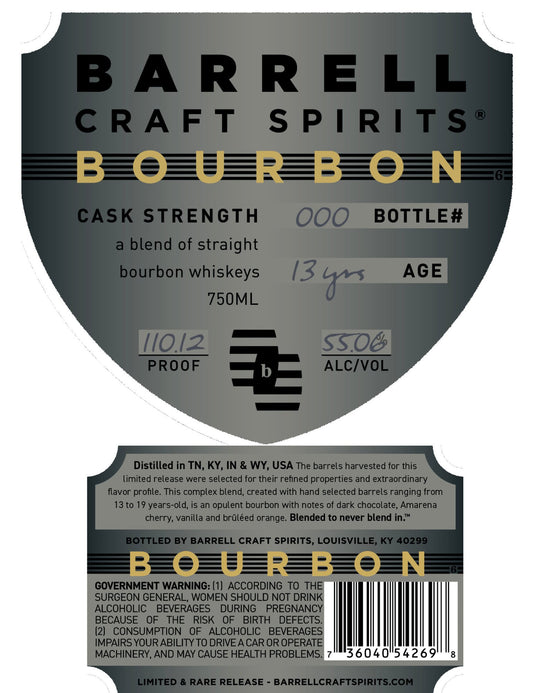 Crafting Excellence: Barrell Craft Spirits Grey Label 13 Year - Main Street Liquor