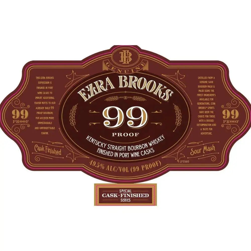 Elevating Boldness: Ezra Brooks 99 Proof Bourbon Enriched by Port Wine Casks - Main Street Liquor