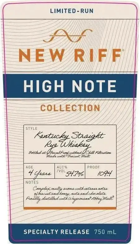 Exploring the Richness of New Riff High Note Collection Rye Whiskey - Main Street Liquor