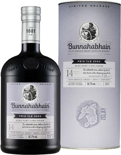 Introducing: Bunnahabhain Feis Ile 2024 Ruby Port Cask Finish Whisky