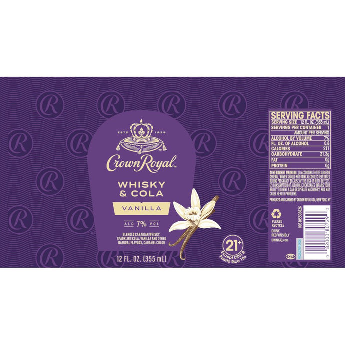 Introducing Crown Royal Whisky & Cola Vanilla: A Fusion of Flavor and Convenience