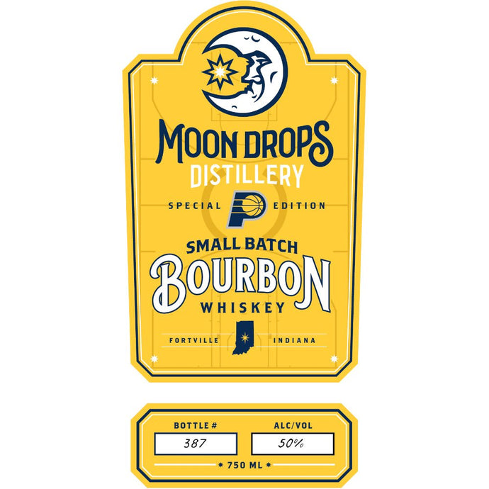 Introducing Moon Drops Distillery Indiana Pacers Bourbon: The Perfect Blend for Game Nights!