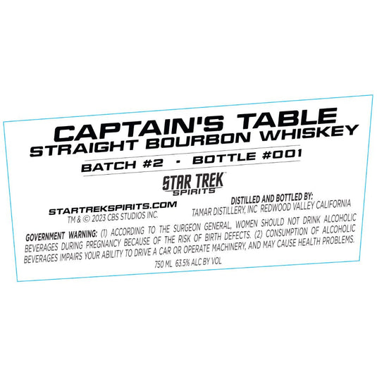 Introducing Star Trek Spirits Captain’s Table Straight Bourbon Batch #2 - Main Street Liquor