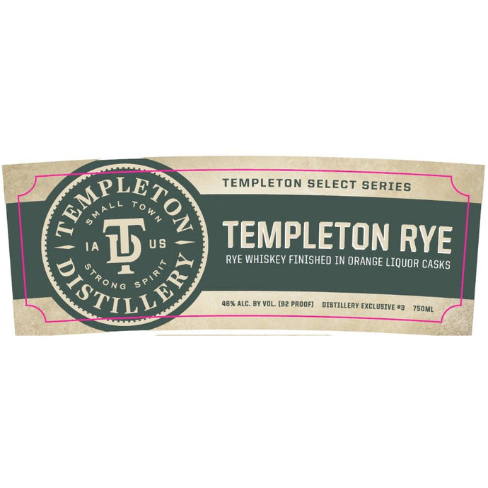 Introducing the Templeton Select Series Rye Finished in Orange Liquor Casks