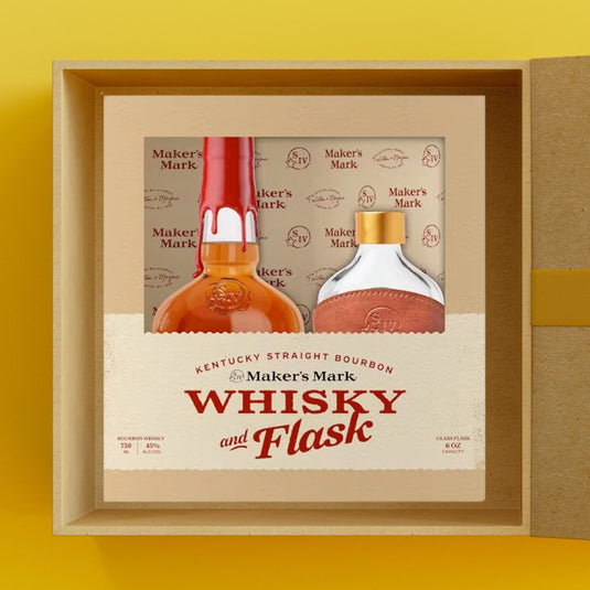 Maker's Mark Whisky and Flask - Main Street Liquor