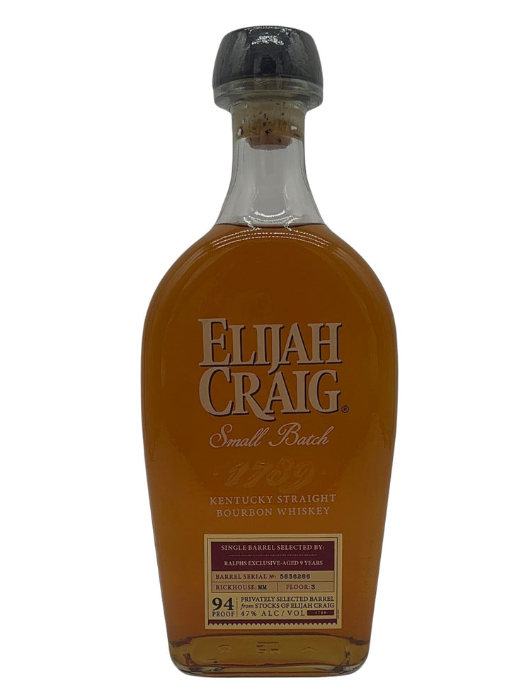 Ralph's Exclusive: Elijah Craig Small Batch 9 Year Single Barrel Pick - Main Street Liquor