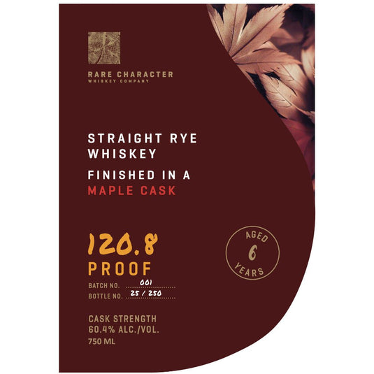 Rare Character Straight Rye Finished in a Maple Cask: A Unique Blend of Tradition and Sweetness - Main Street Liquor