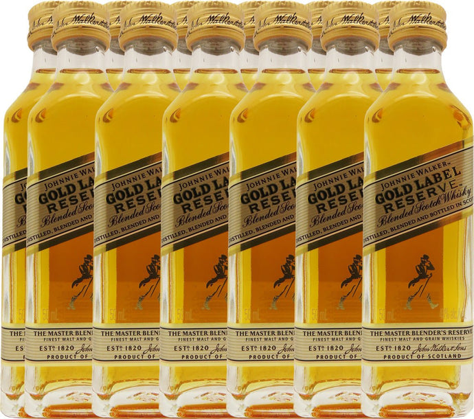 Sip in Style: Johnnie Walker Gold Reserve Blended Scotch Whisky 12-Pack of 50ml Bottles