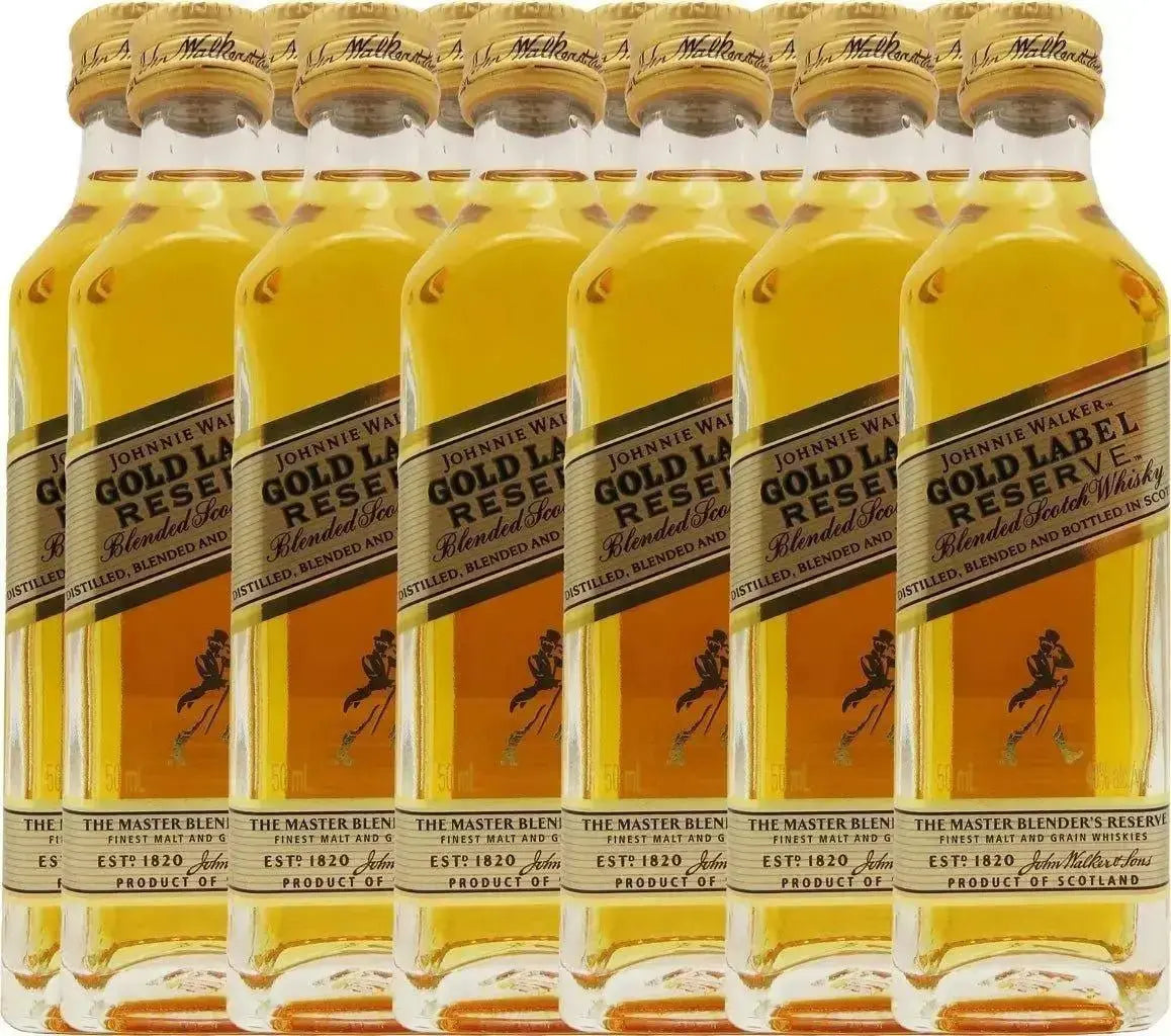 Sip in Style: Johnnie Walker Gold Reserve Blended Scotch Whisky 12-Pack of 50ml Bottles - Main Street Liquor