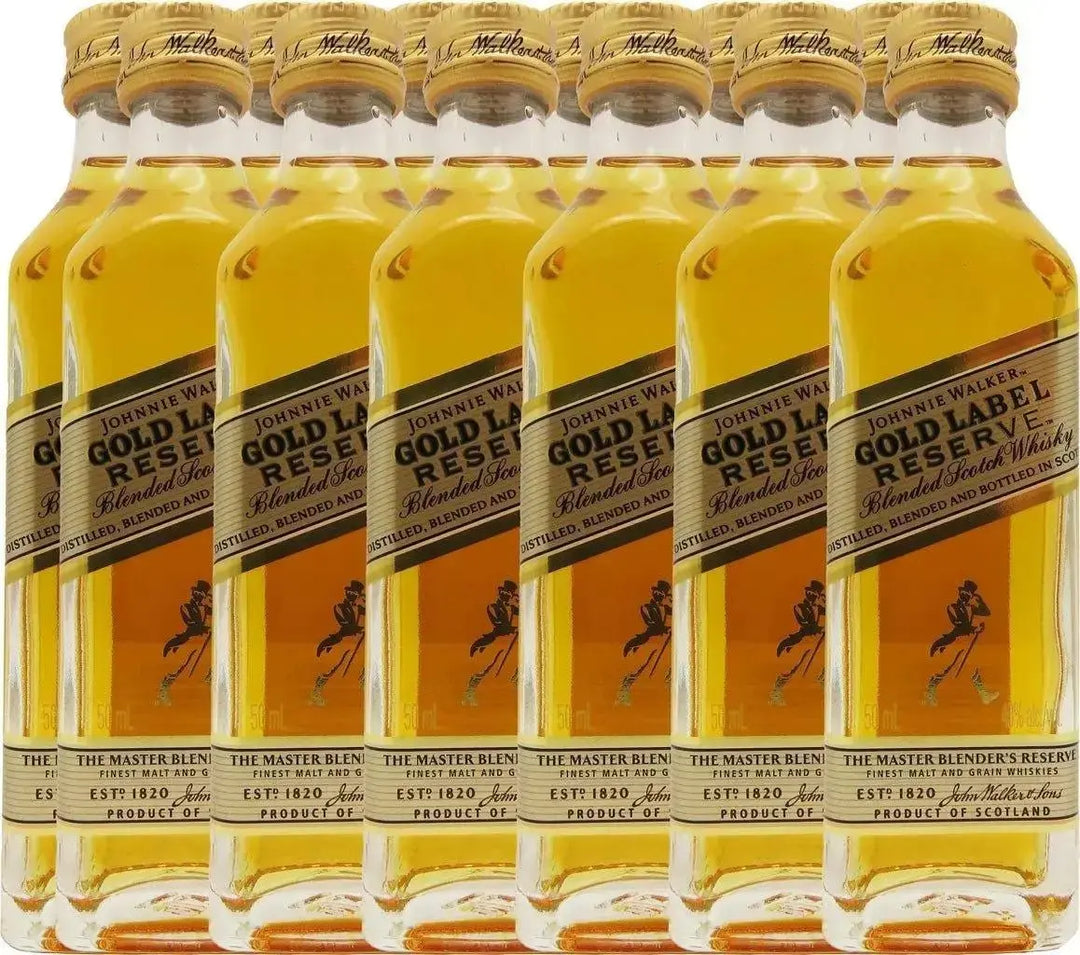 Sip in Style: Johnnie Walker Gold Reserve Blended Scotch Whisky 12-Pack of 50ml Bottles - Main Street Liquor