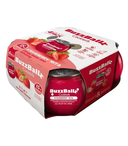 Sipping on Sunshine: Buzzballz Strawberry 'Rita 4-Pack - Main Street Liquor