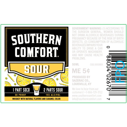 Southern Comfort Sour: A Ready-to-Drink Cocktail with a Tangy Twist - Main Street Liquor