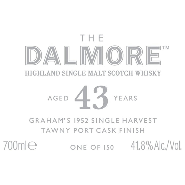 The Dalmore 43 Year Old Graham’s 1952 Single Harvest Tawny Port Cask: A Sign of Absolute Quality - Main Street Liquor