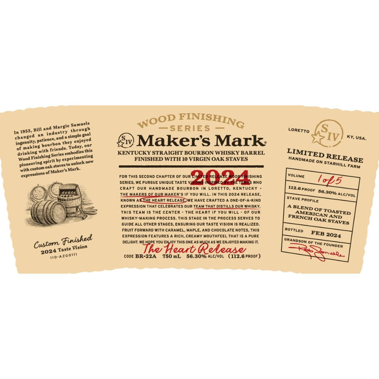 The Heart of Maker's Mark: A Unique Wood Finishing Journey - Main Street Liquor