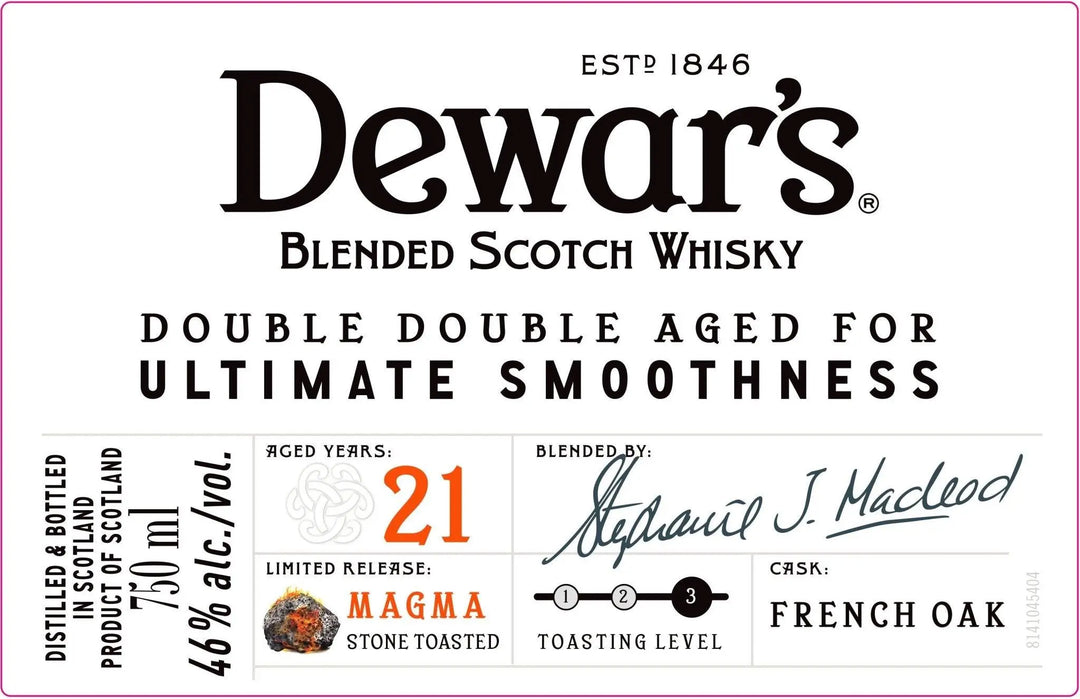 "The Ultimate Smoothness: Dewar’s Double Double Aged 21 Year Old Scotch Whisky" - Main Street Liquor