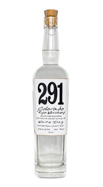 "The Unparalleled Taste of 291 Colorado Rye Whiskey White Dog"