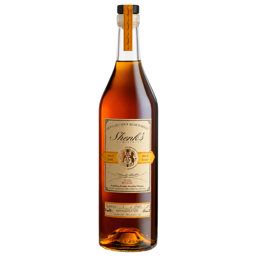 A tall bottle of Michter’s Shenk&