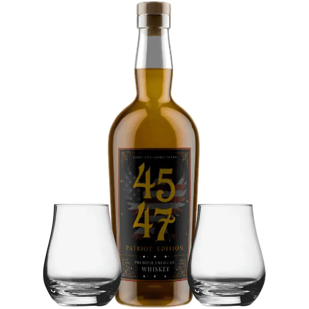 4547 American Whiskey – Patriot Edition 750mL with 2 Spey Dram Glasses - Main Street Liquor