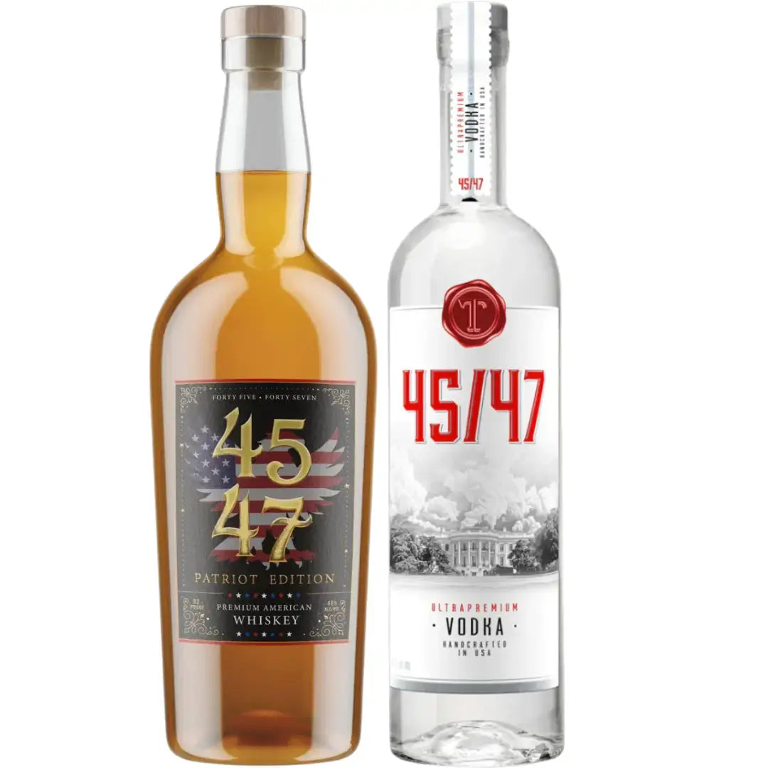 45/47 Bundle – 4547 American Whiskey Patriot Edition 750mL &amp; T 45/47 Vodka Ultra Premium USA 700mL - Main Street Liquor