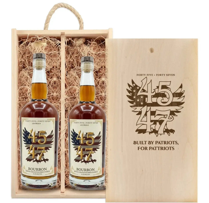 4547 Patriot Box with 109 Proof and 109 Proof bottles in wooden gift box