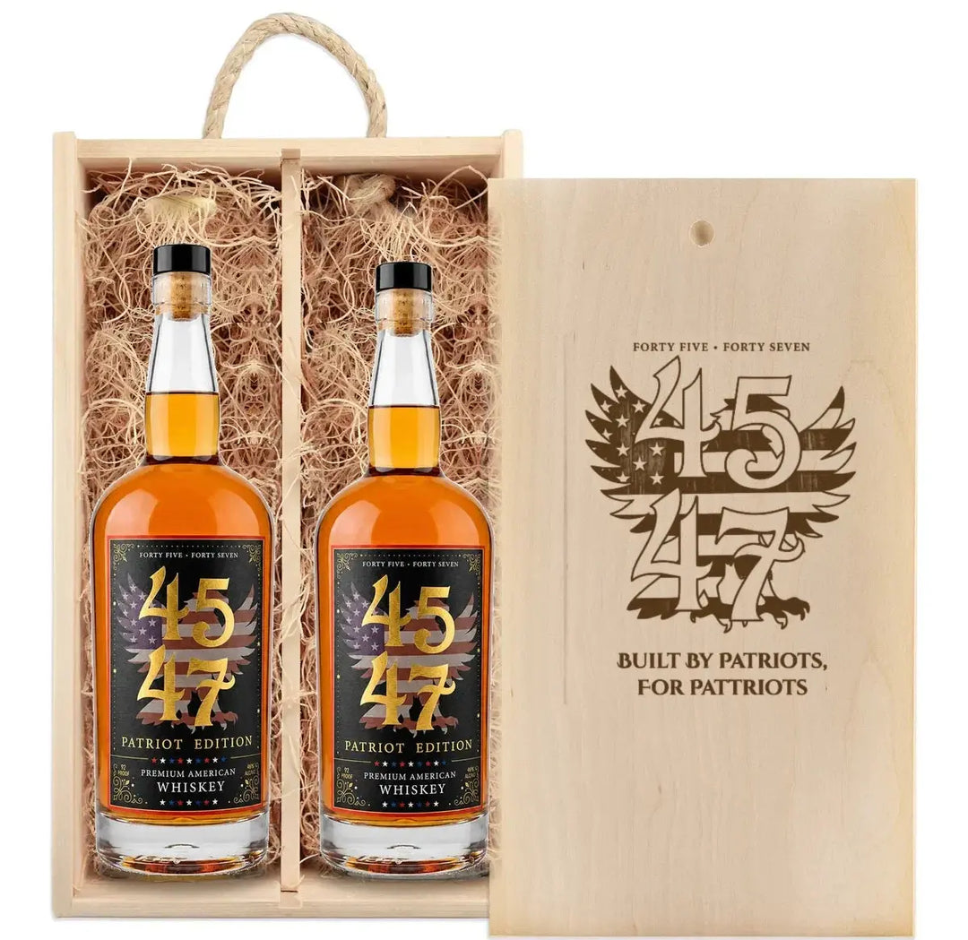 4547 Patriot Box with Patriot Edition and Patriot Edition bottles in wooden gift box
