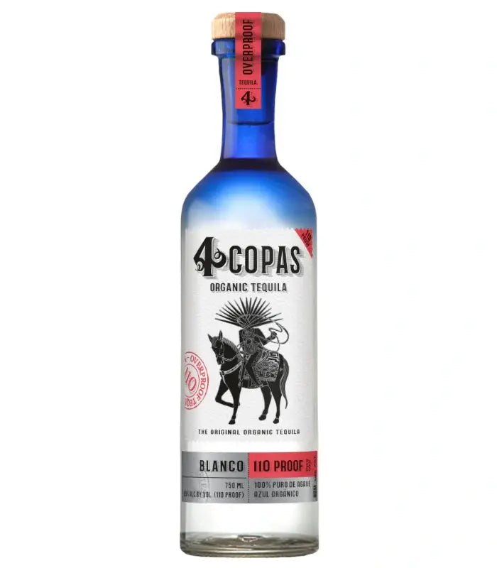 4 Copas Organic Tequila Blanco Overproof 110 750mL 4 Copas Tequila