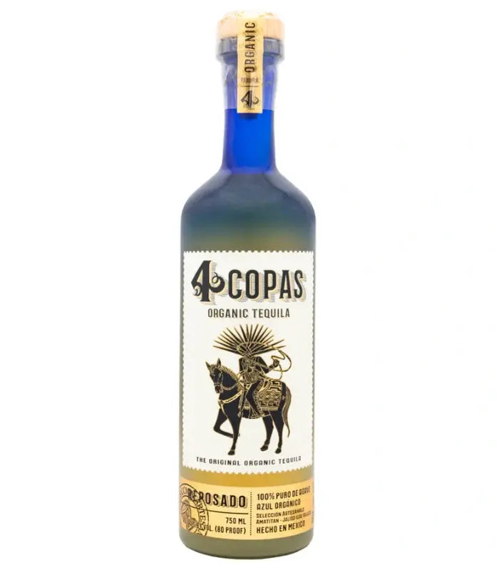 4 Copas Organic Tequila Reposado 750mL 4 Copas Tequila