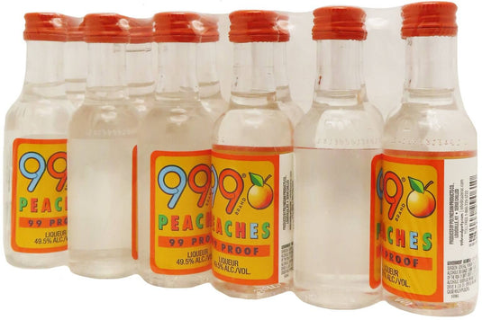 99 Peaches Schnapps 50ml 12pk - Main Street Liquor