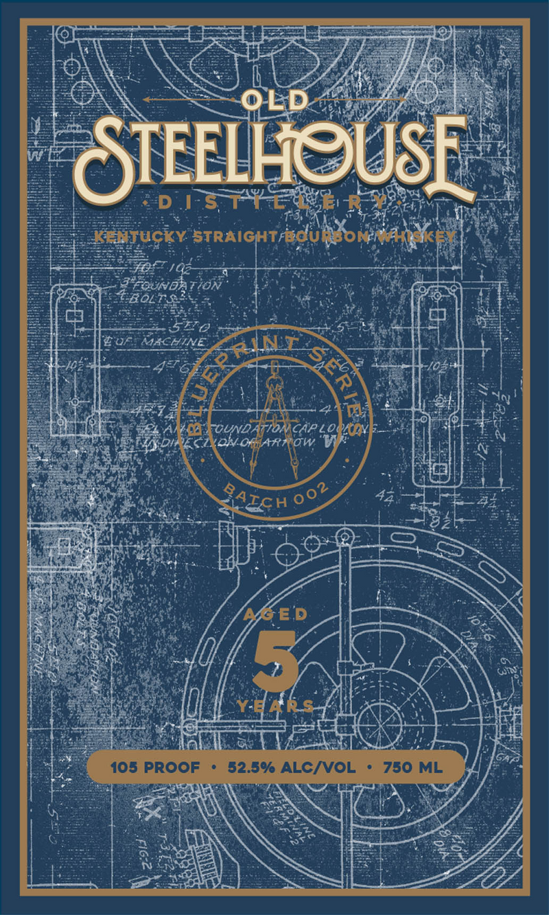 Load image into Gallery viewer, Old SteelHouse Blueprint Series 5 Year Kentucky Straight Bourbon Whiskey
