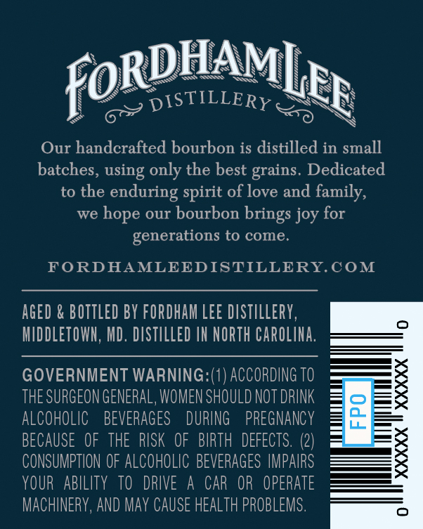 Load image into Gallery viewer, Fordham Lee Distillery Barrel Select Bourbon Whiskey 2 Years Aged
