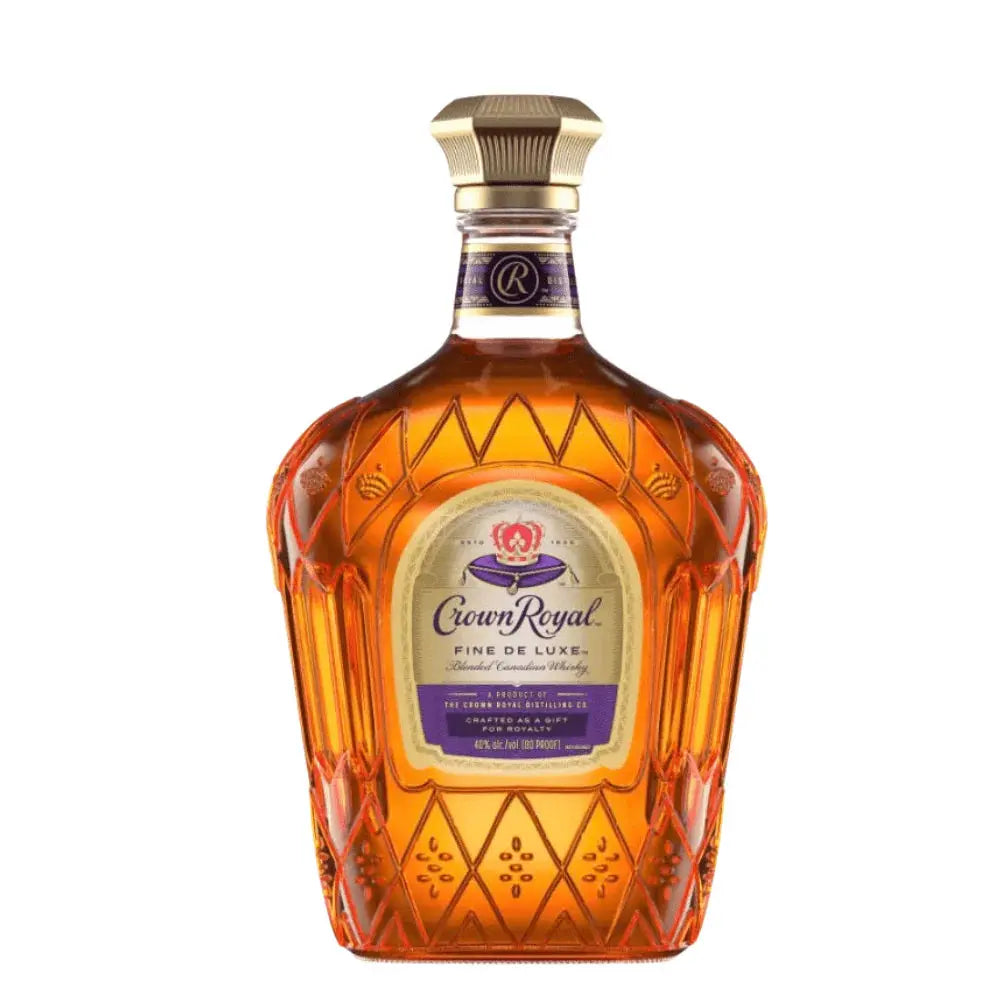 A 3L bottle of Crown Royal Fine De Luxe Blended Canadian Whisky (Pre-Order), featuring the brand&