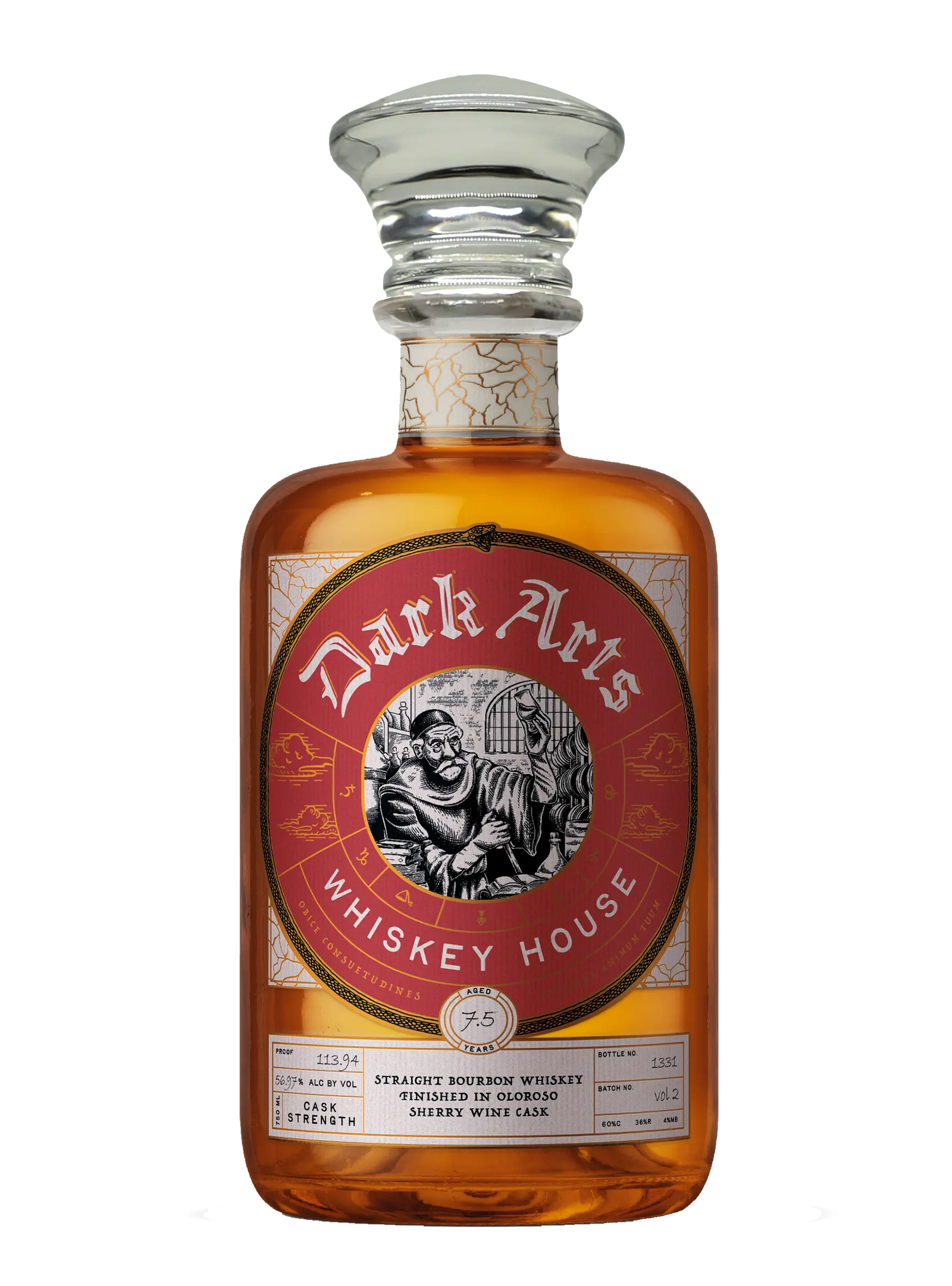 Dark Arts Whiskey House Sherry Garcia Vol. 2 Straight Bourbon 7.5 Year Cask Strength 750mL Dark Arts Whiskey House