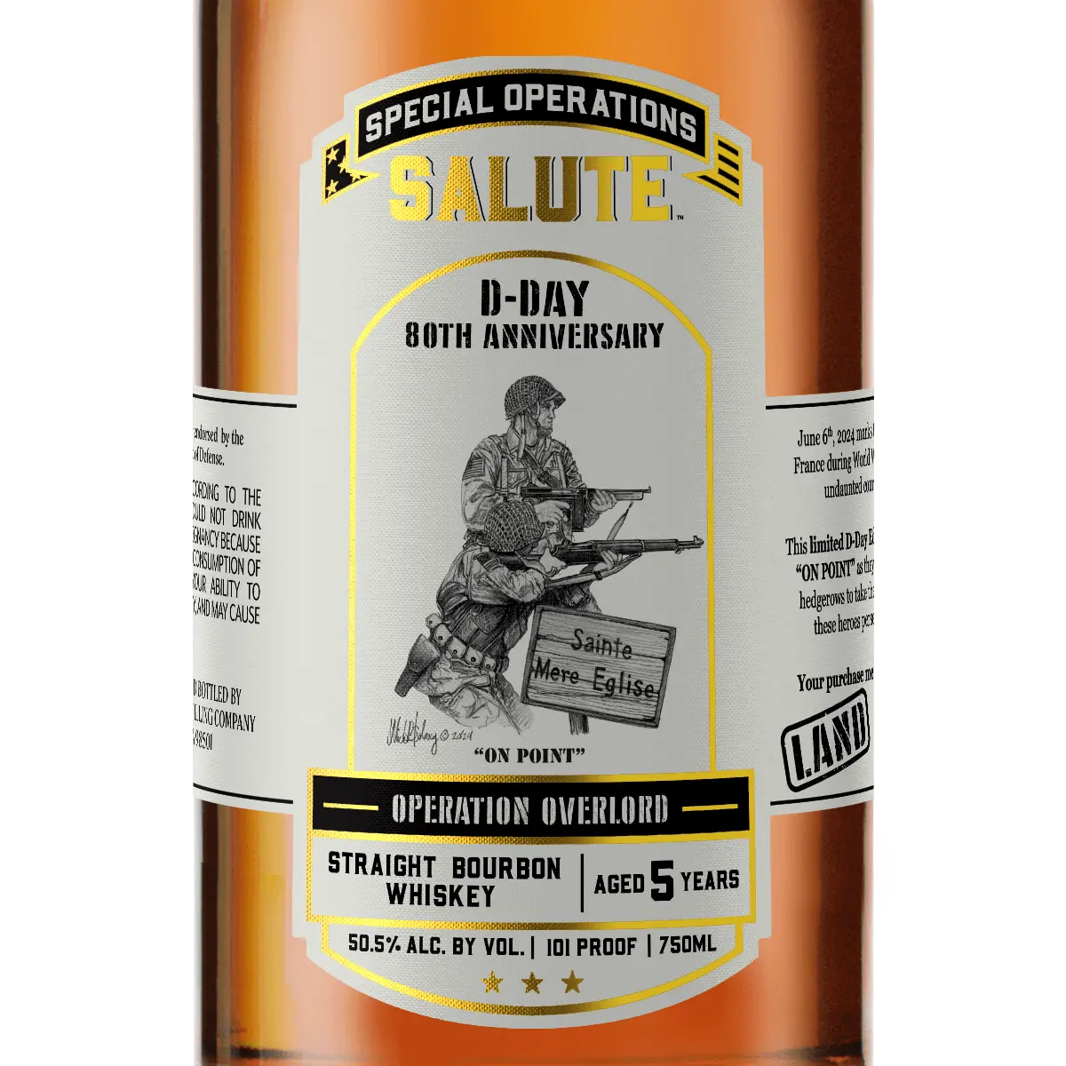 Heritage Distilling Co Special Operations Salute™ Whiskey - D-Day 80th Anniversary - LAND Heritage Distilling