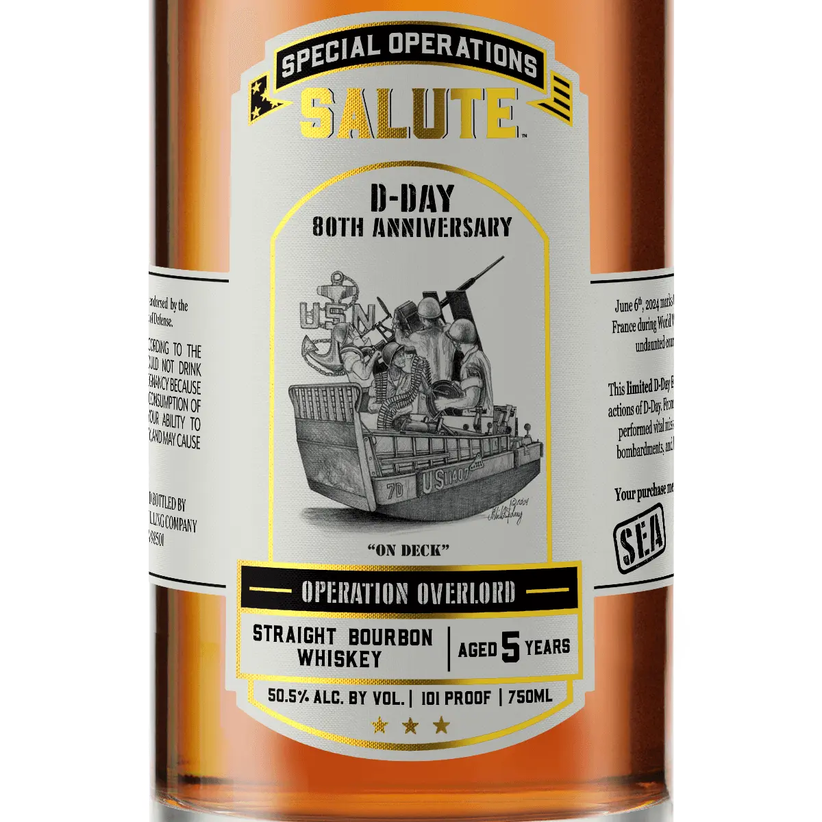 Heritage Distilling Co Special Operations Salute™ Whiskey - D-Day 80th Anniversary - SEA Heritage Distilling
