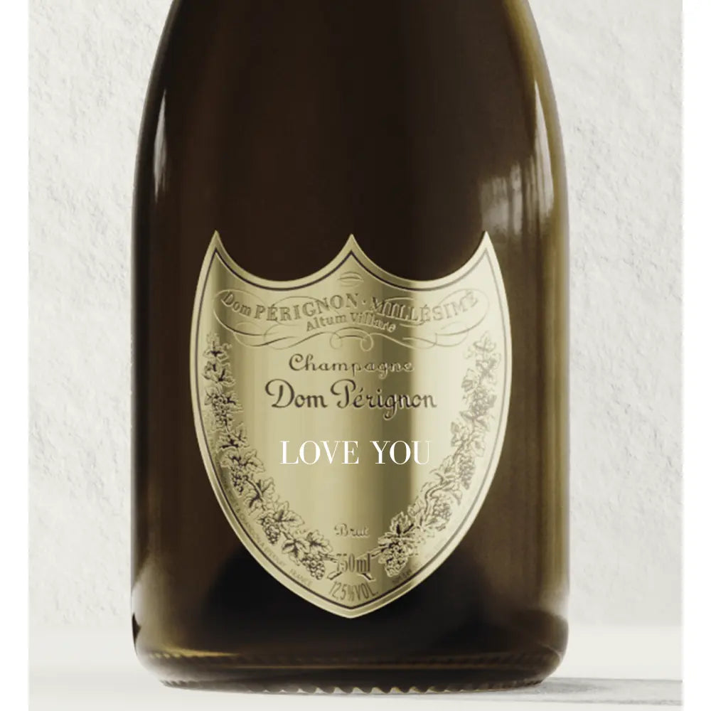 Dom Perignon Brut Champagne "LOVE YOU" Shield Dom Pérignon