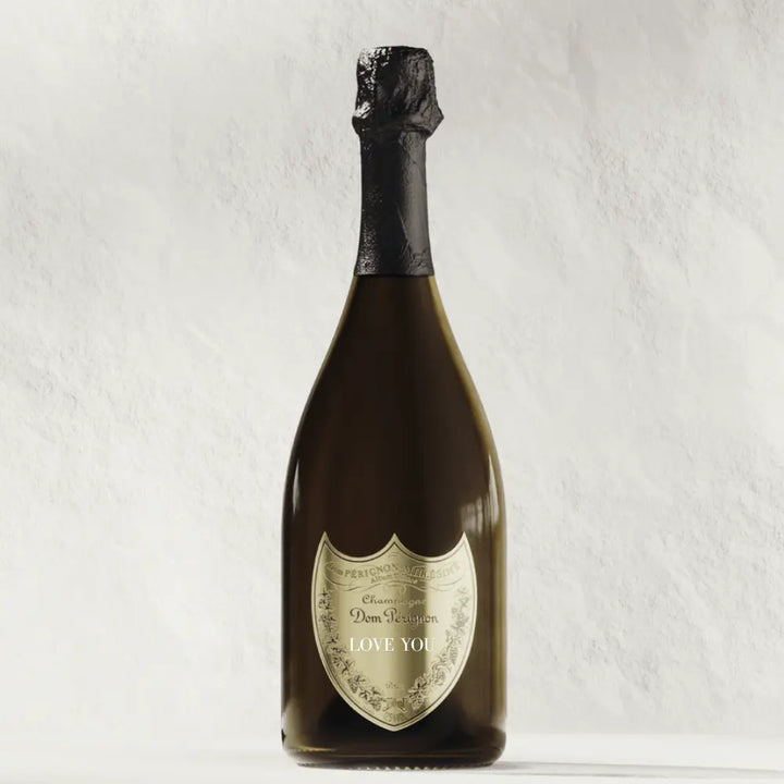 Dom Perignon Brut Champagne "LOVE YOU" Shield Dom Pérignon