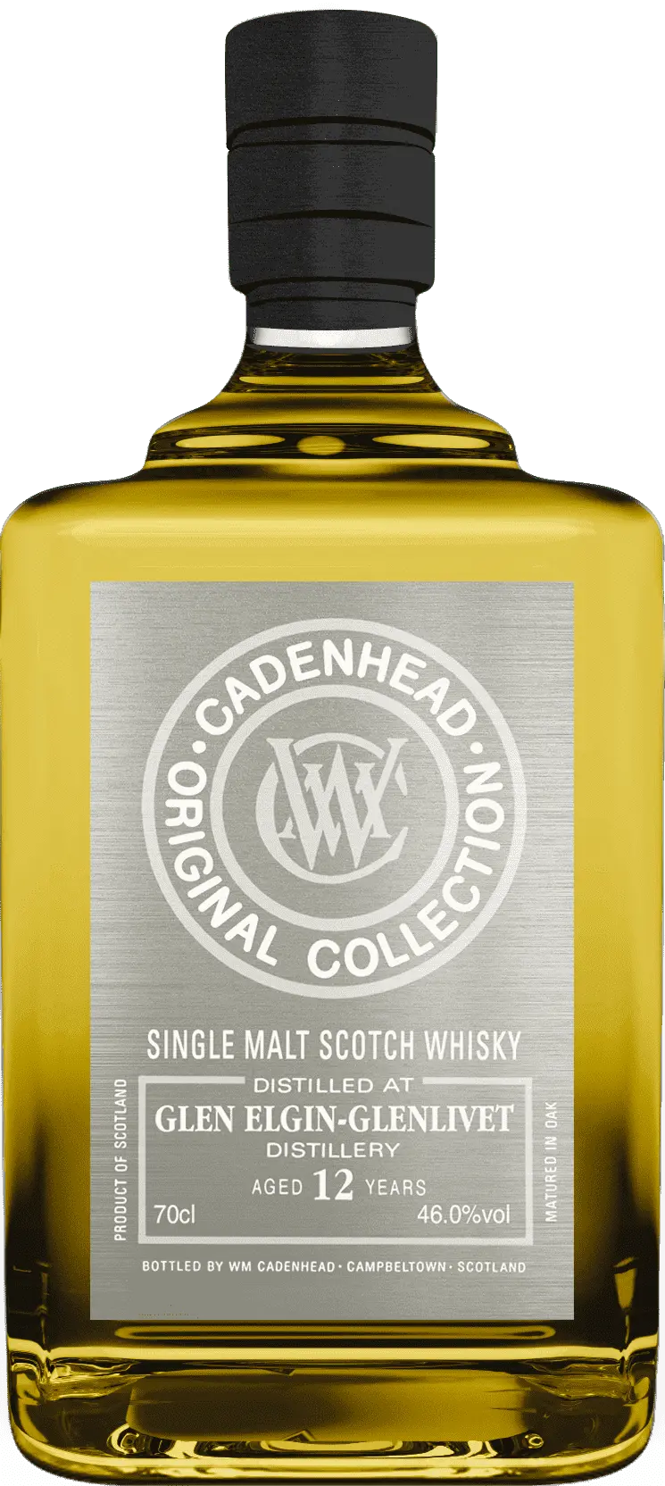 Cadenhead’s Glen Elgin-Glenlivet 12 Year Old Single Malt Scotch Whisky WM Cadenhead
