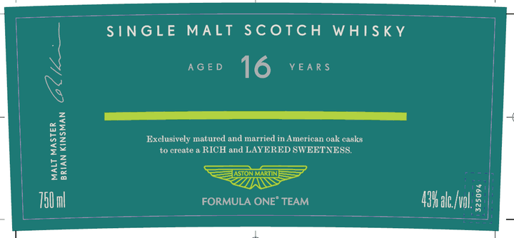 Glenfiddich 16 Year Aston Martin Formula One Edition Single Malt Scotch Whisky Glenfiddich