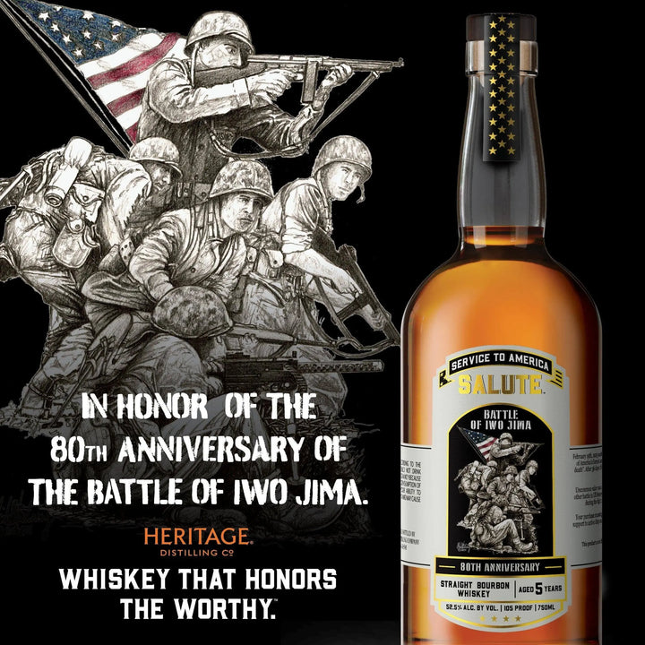 Heritage Distilling Co Service to America Salute™ Whiskey - Battle of Iwo Jima Heritage Distilling